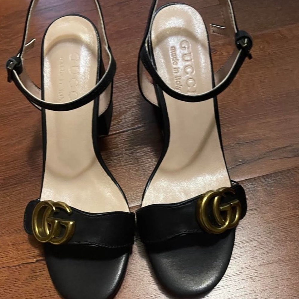 Barely worn Gucci high heel sandals